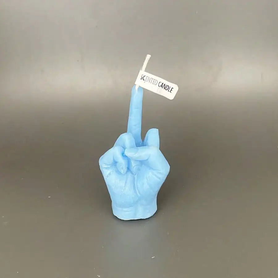 Nordic Vertical Middle Finger Shaped Candle Creative Funny Qme