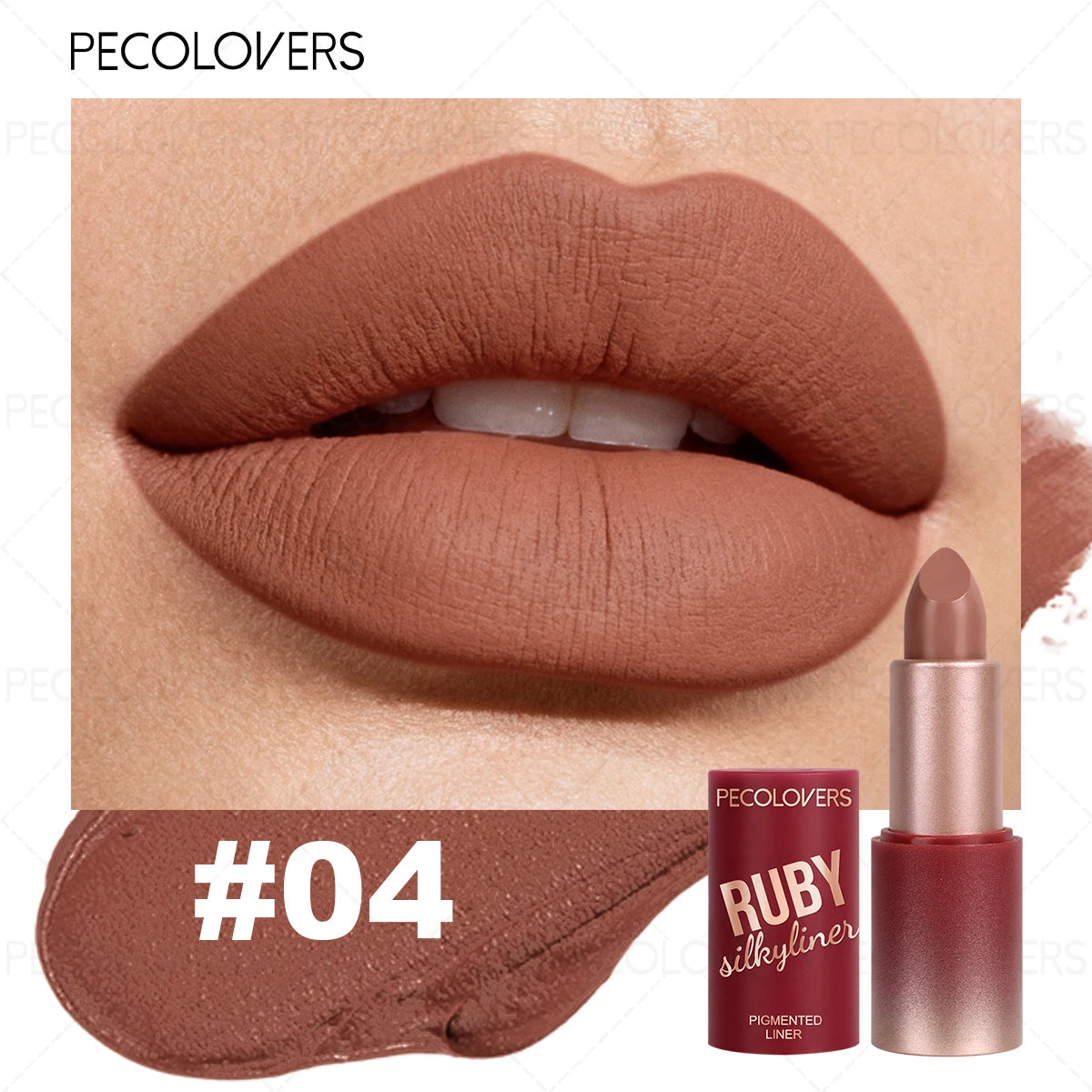 Red Tube Lipstick Rendering Series Waterproof Non-drying Suitable Qme 04