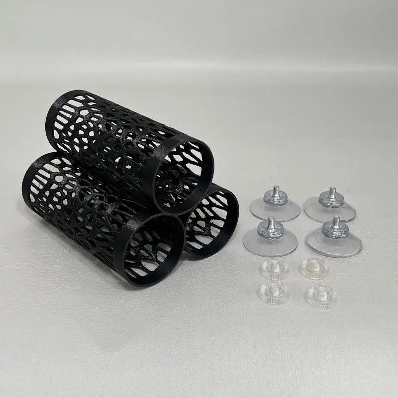 Suction Cup Fish Aquarium Hideout Resting Tube Bed Tunnel Hollow Qme A1