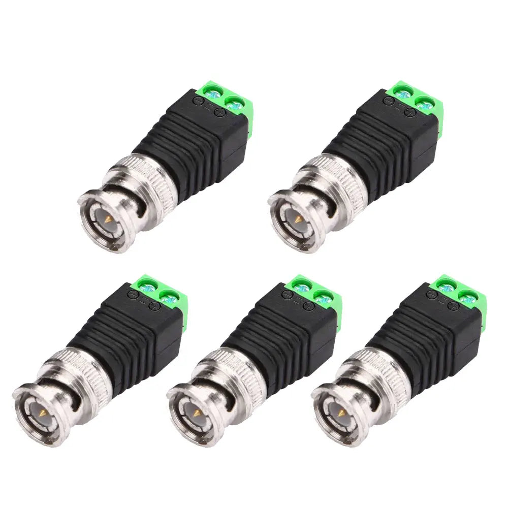 50PSC BNC Connectors DIY for Surveillance Camera CCTV System Accessories Coax CAT5 Qme