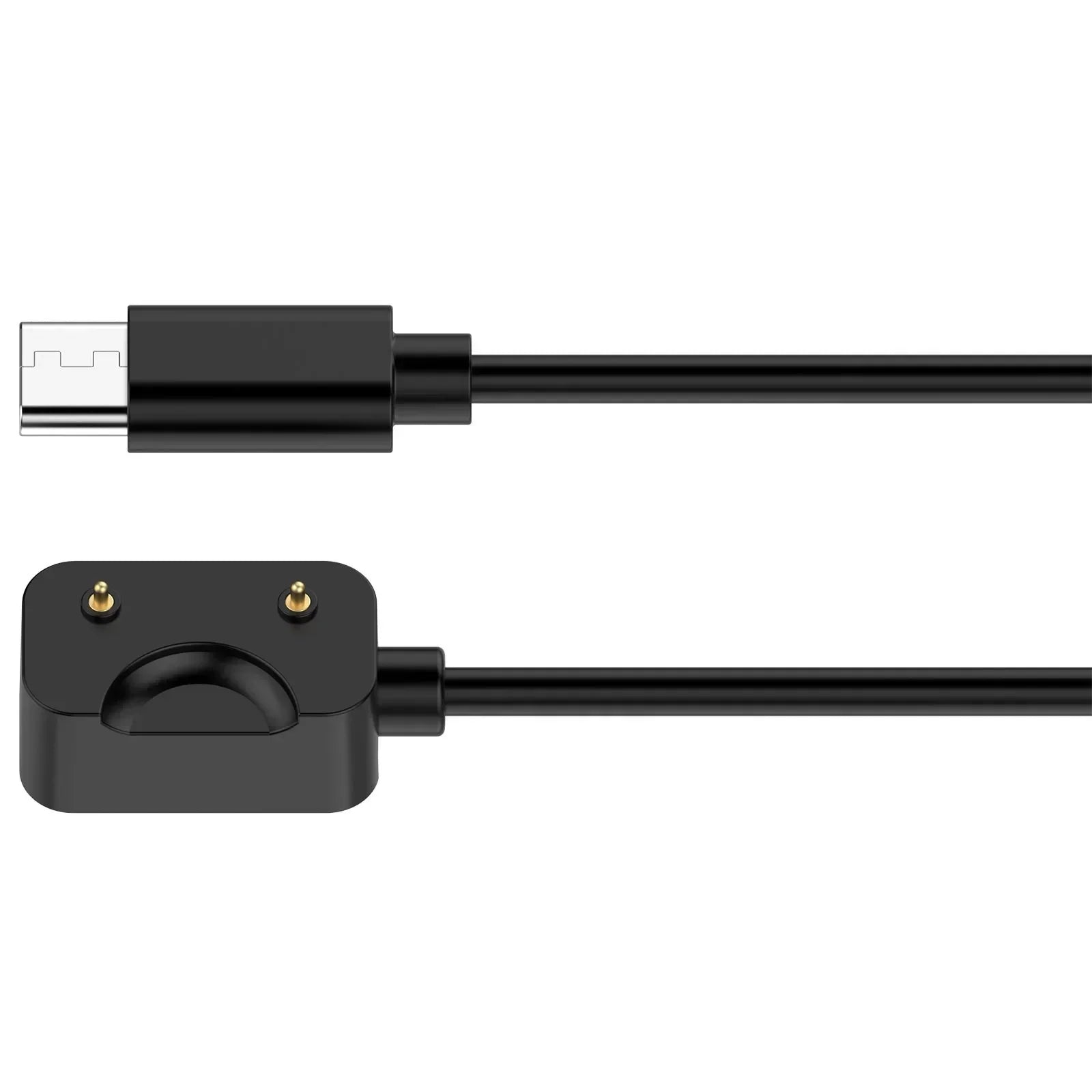 50CM/100CM For Samsung Galaxy Fit 3 Charger Watch Adapter USB / USB C Charging Cable Cord Magnetic For Samsung Galaxy Fit 3 Qme Black TypeC-55cm