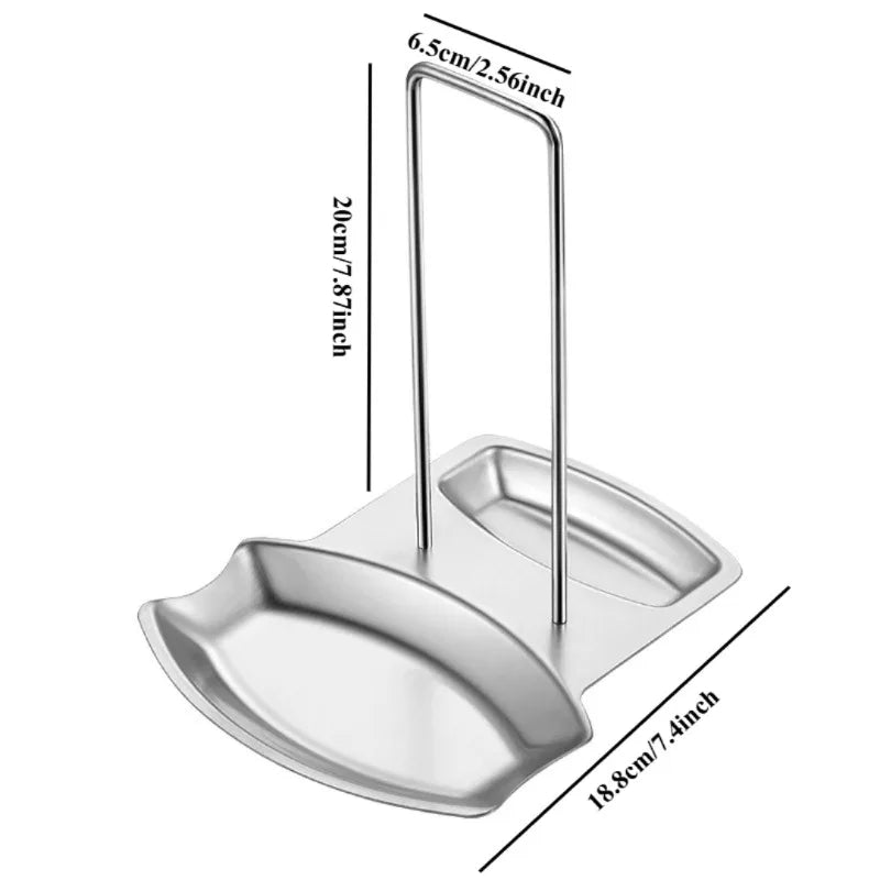 1 Rack Pot Lids Soup Ladles No Drill Ladle Holder Detachable Kitchen Qme