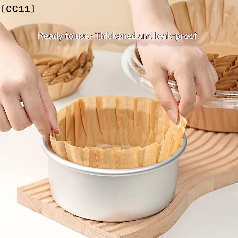 Basque Cheesecake Oil Paper Tray Foldable Cake Mold Disposable Qme