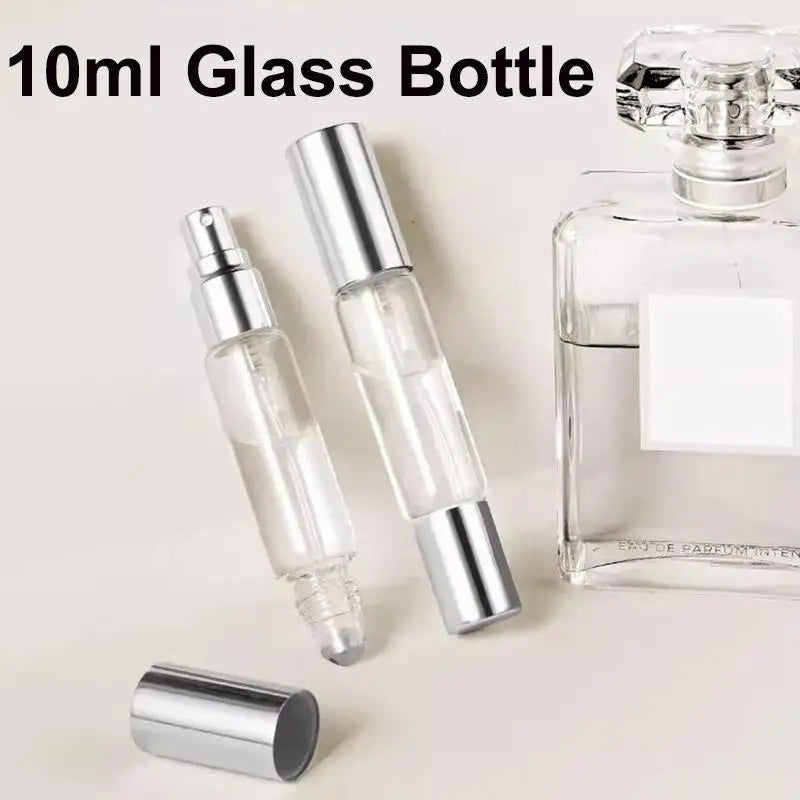 Double-headed Perfume Glass Bottle Rolling Mist Spray Aluminum Nozzle Qme