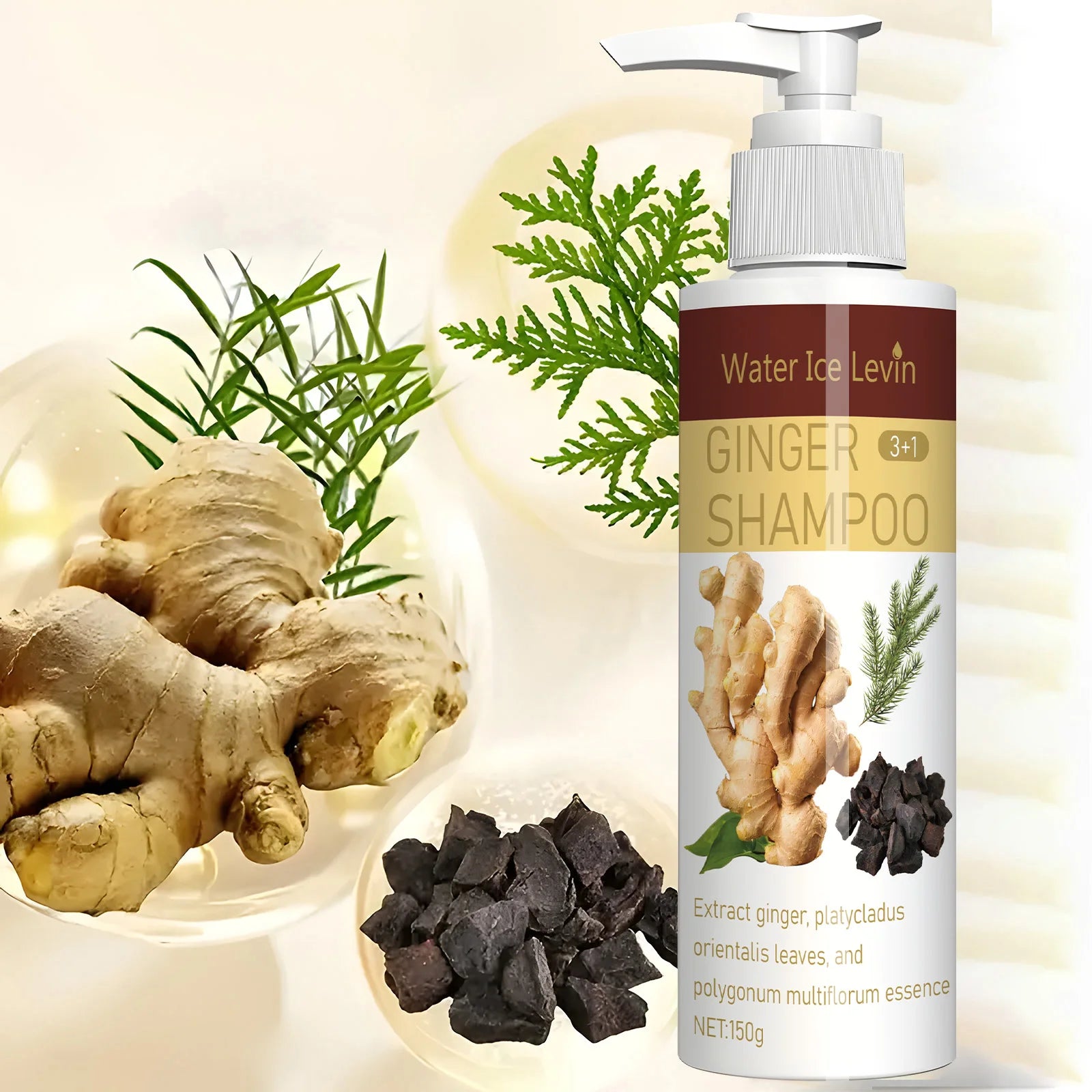 Ginger Regrowth Shampoo Anti Hair Loss Oil Control Dandruff Removal Moisturiz Nourish Scalp Repair Damaged Hair Growth Shampoo Qme