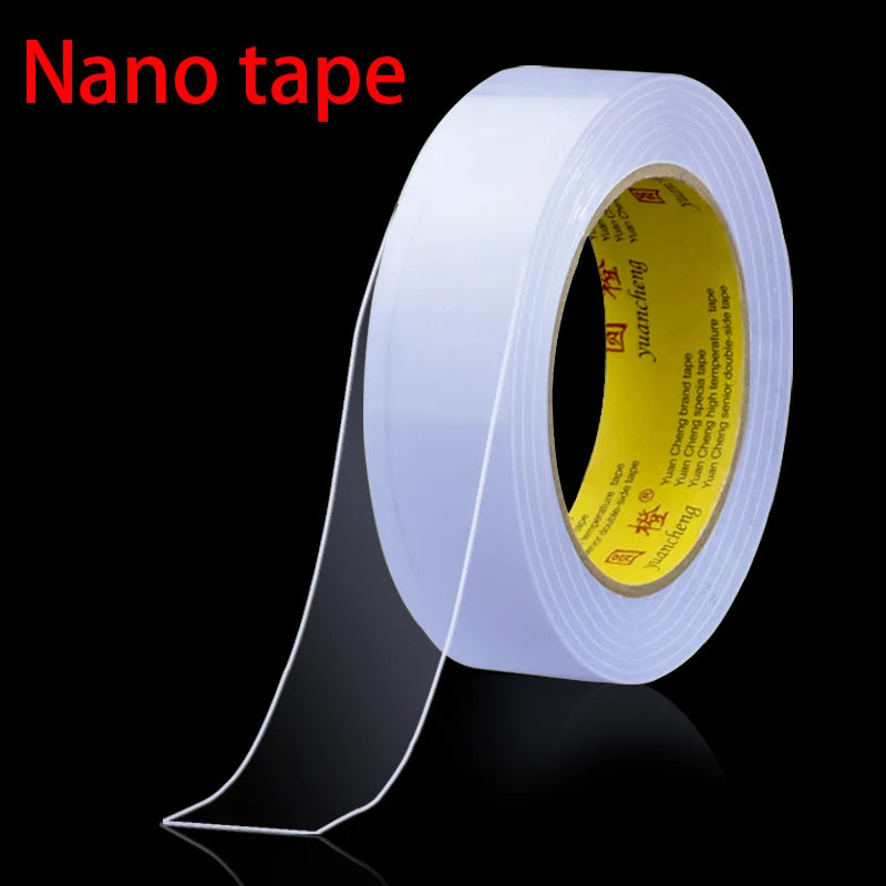 5M Nano Tape Double Sided Tape Transparent Reusable Waterproof Adhesive Strong Tapes Cleanable Kitchen Bathroom Supplie Qme