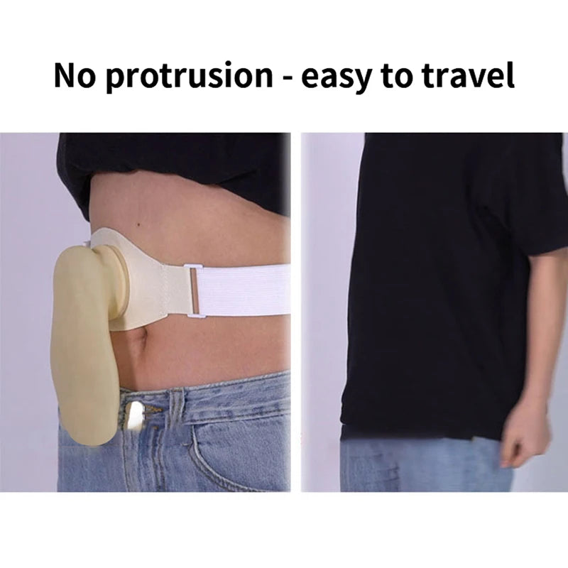 Silicone Ostomy Belt Drainable Urostomy Bag Colostomy Ileostomy Pouch Qme