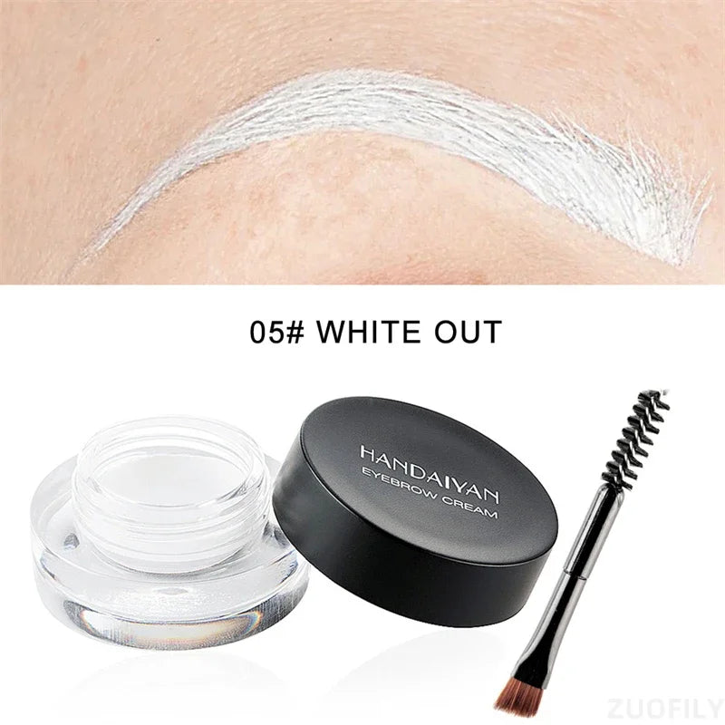 Matte Golded Eyebrow Enhancer Dye Gel Tint Set Waterproof Colour Quick Dry Dyeing Brow Tattoo Tinted Cream Brow Makeup Cosmetic Qme 05