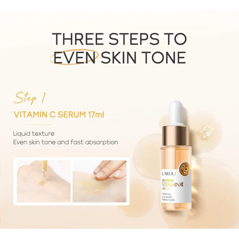 LAIKOU Vitamin C Facial Hydrating Moisturizing Whitening Brightening Qme