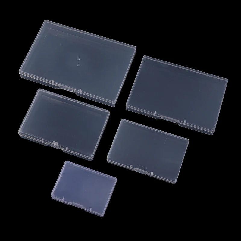 Transparent Rectangular Plastic Box Translucent Durable Dustproof Qme