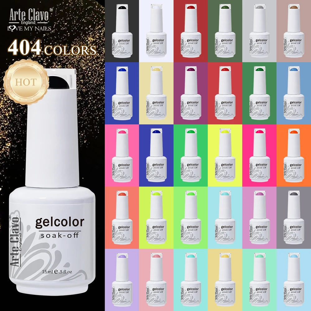 Arte Clavo Amber Gel Nail Polish Translucent Vintage Jelly Semi Qme