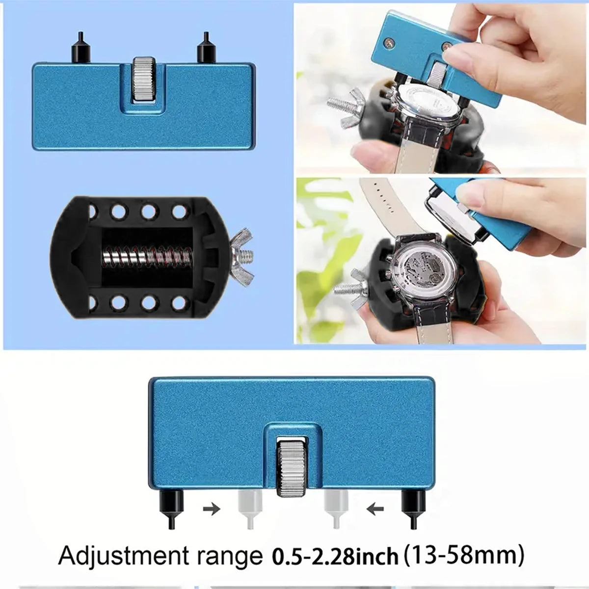 31 pieces Watch battery replacement kit service screwdriver watch band replacement tool shell opener Ideal choice for Gifts Qme
