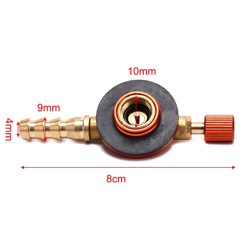 Flat Tank Liquefied Cylinder Outdoor Safe Charging Inflatable Valve Qme Red