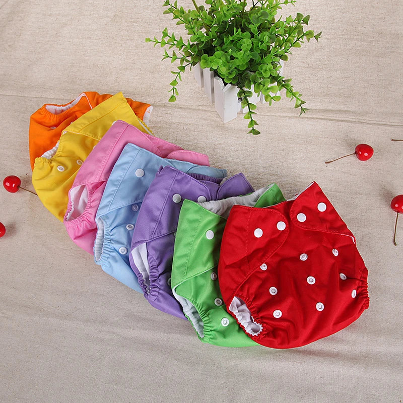 Baby Training Pants Buttons Diaper Baby Underwear Summer Washable Breathable Diaper Pants Baby Diapers Cotton Learning Trousers Qme