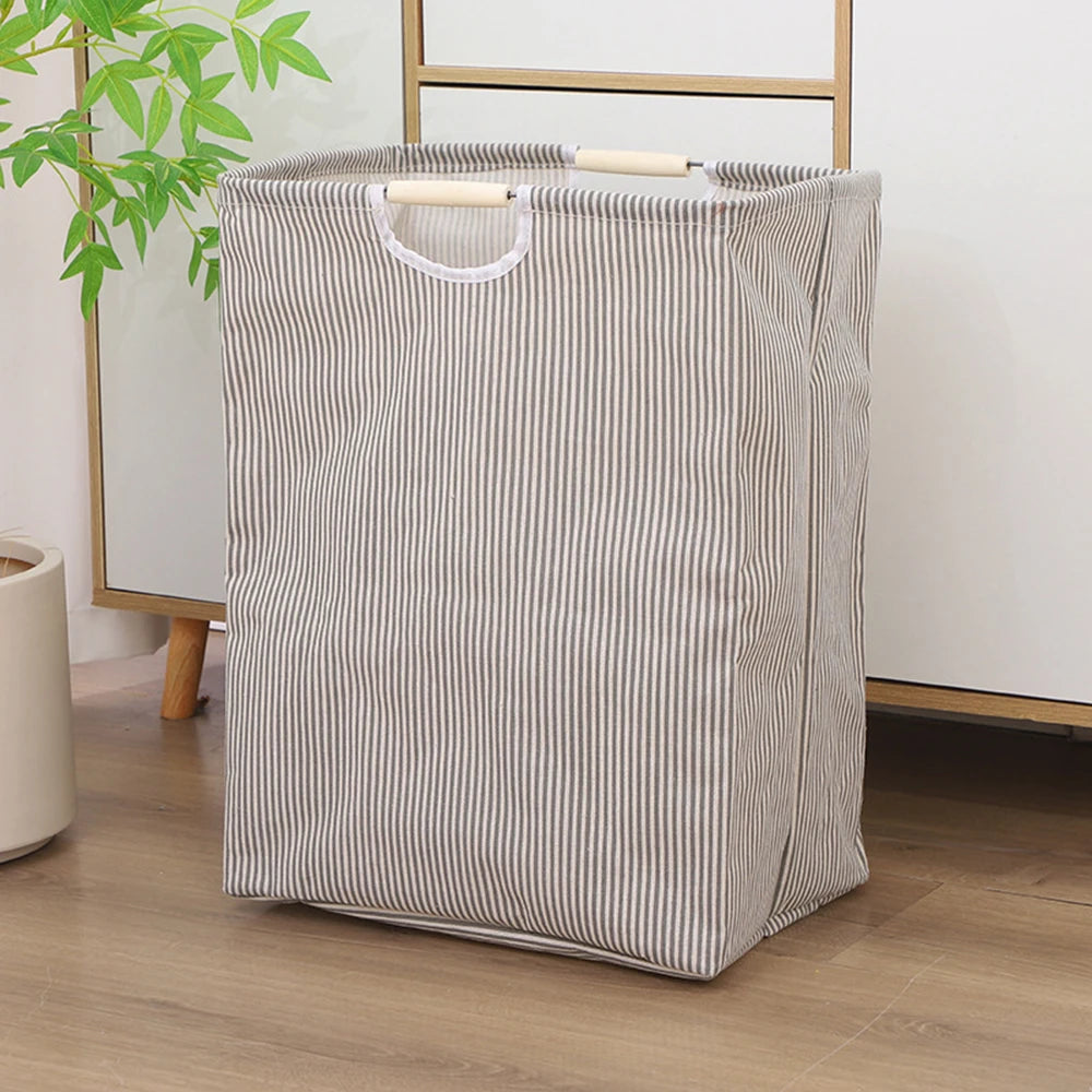 Large Capacity Laundry Storage Dirty Clothes Storage Basket with Handle Hamper Collapsible Laundry Basket Bathroom Accessories Qme C