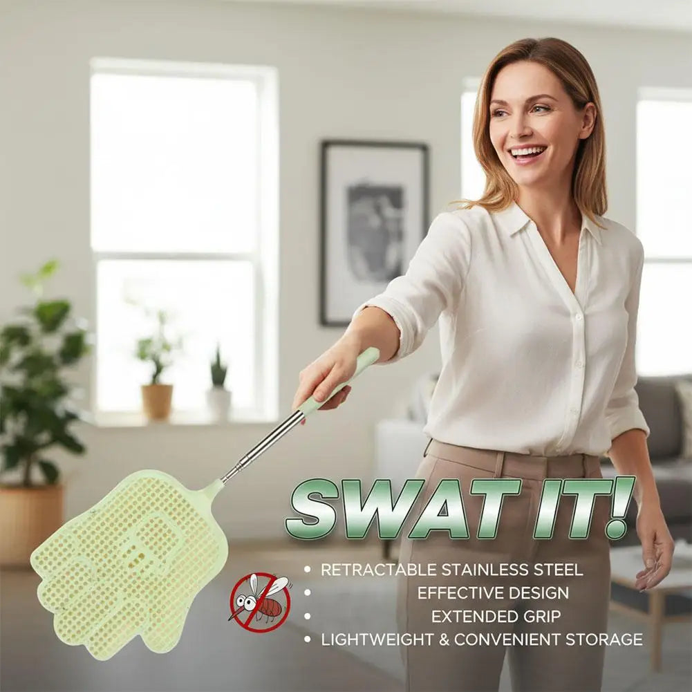 Funny Hand Shaped Fly Swatters Durable Telescopic Swatter Flyswatter Qme