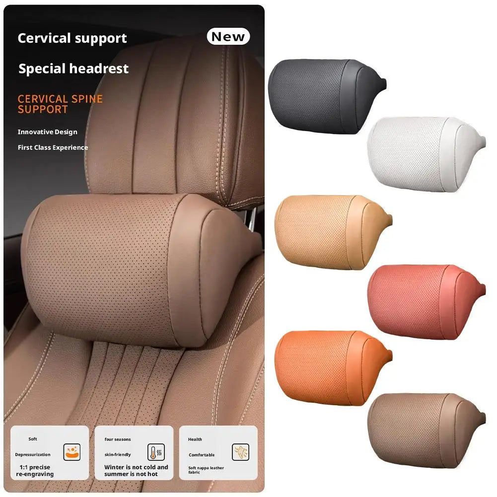 Car Seat Headrest Universal Travel Rest 3D Neck Pillow Protect Neck Soft Fluffy Comfortable Neck Rest Car Accessories Qme