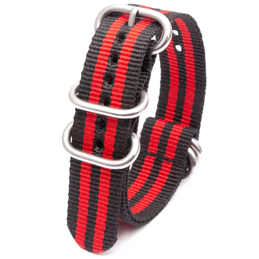 Durable Nylon Watch Strap Army Sport Style Watch Band 18/20/22/24MM 41 Colors Replacement Watch Accessories Qme