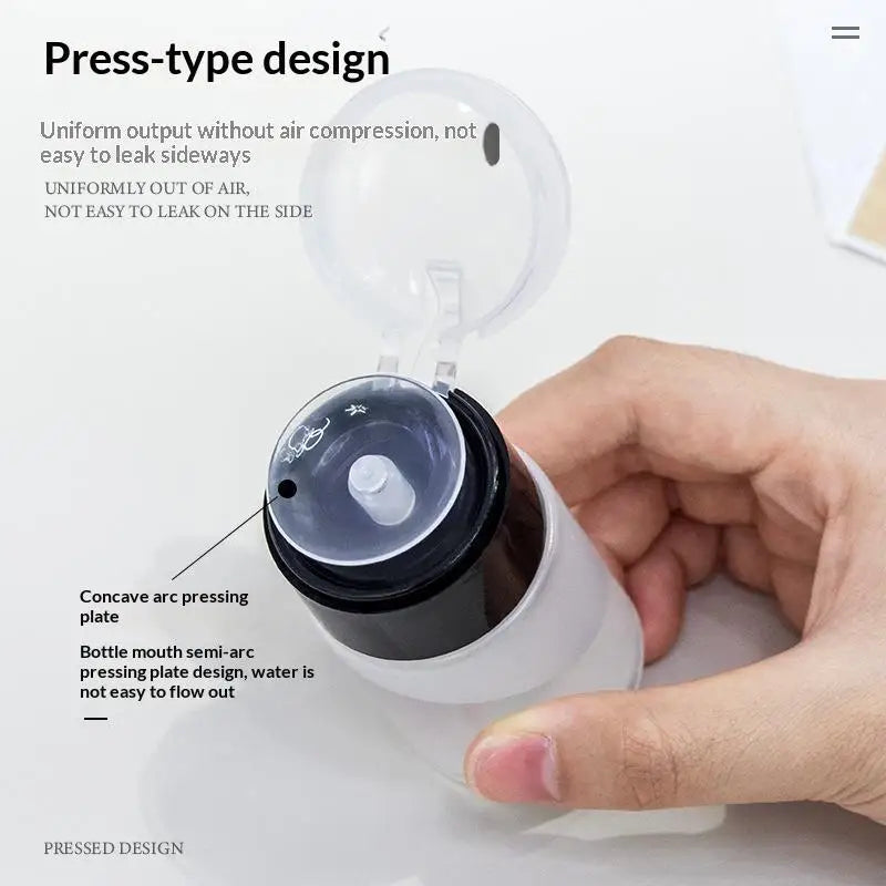 Nail Art Press Pump Bottle Leakproof Design Easy Dispensing Home DIY Qme