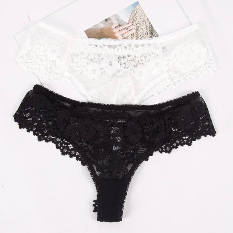 Women Sexy Lace Panties Underwear Female Low-rise Culottes Femme Qme