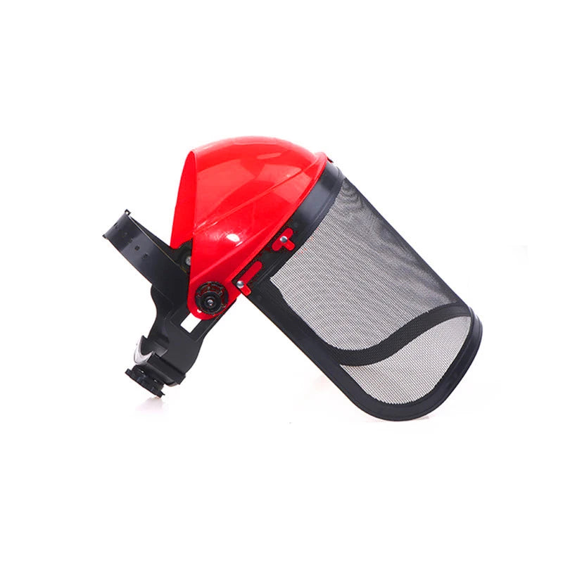 Garden Grass Trimmer Safety Helmet Hat With Full Face Mesh Protective Mask For Logging Brush Cutter Forestry Protection Qme