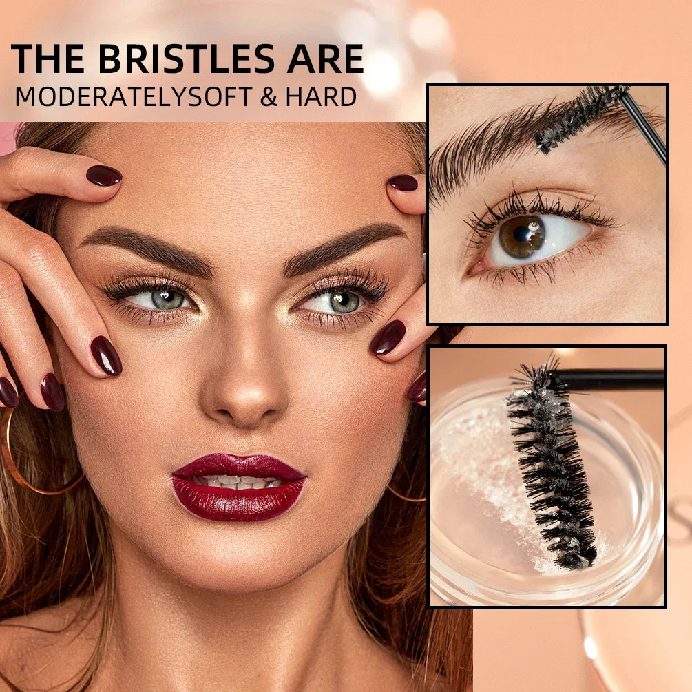 QIBEST Transparent Eyebrow Shape Gel Three-dimensional Eyebrow Gel Waterproof Long-lasting Brow Soap Makeup Eyebrow Styling Gel Qme
