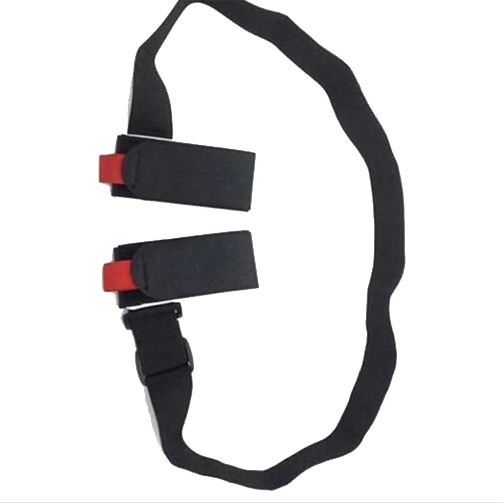 Ski Shoulder Carrier Strap Adjustable Ski Strap & Pole Carrier Portable Ski Holder Straps Skiing Accessories Qme Black 1Pc