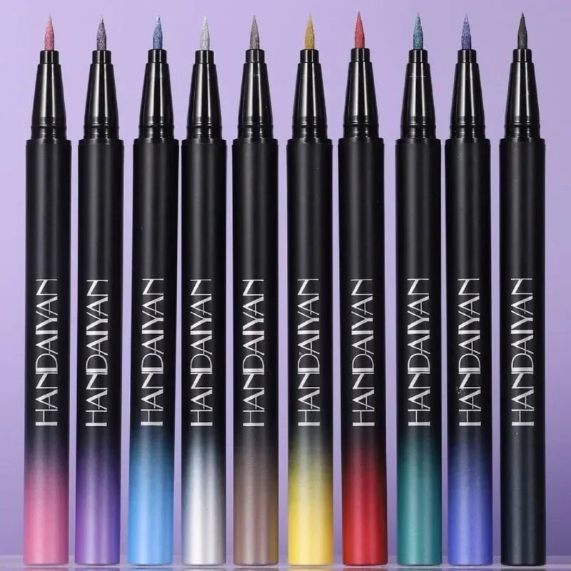 Pearlescent Eyeliner Stick Pen Glitter Eyes Shadow Waterproof Shimmer Eye Liner Pen Shiny High-gloss Cosmetics Beauty Make Up Qme