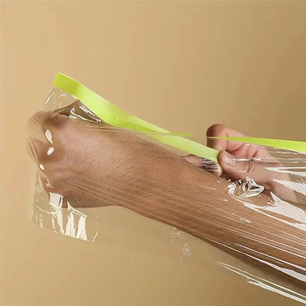 3 Sizes Pre-Taped Electrostatic Adsorption Masking Film for Spray Painting Switch Elevator Buttons Protector Covering Sheet Qme