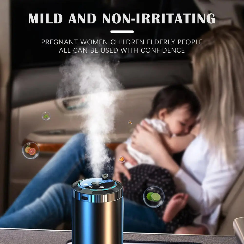 Car Air Freshener Electric Diffuser Aroma Vent Essential Oil Mist Qme