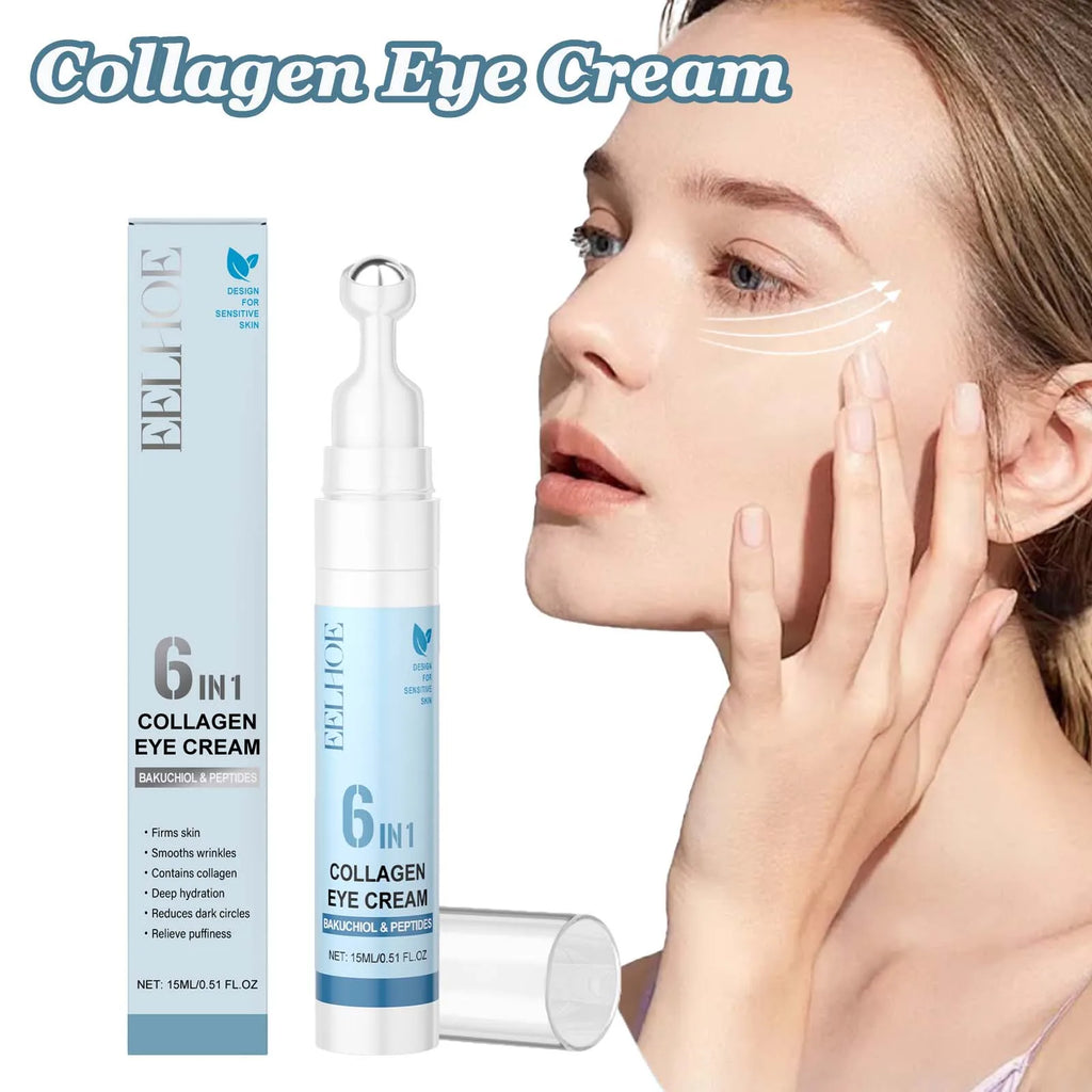 Lightening Dark Circles Eye Cream Anti-Puffiness Fade Fine Lines Firming Hydrating Moisturizing Under Eye Care Collagen Eye Crea Qme