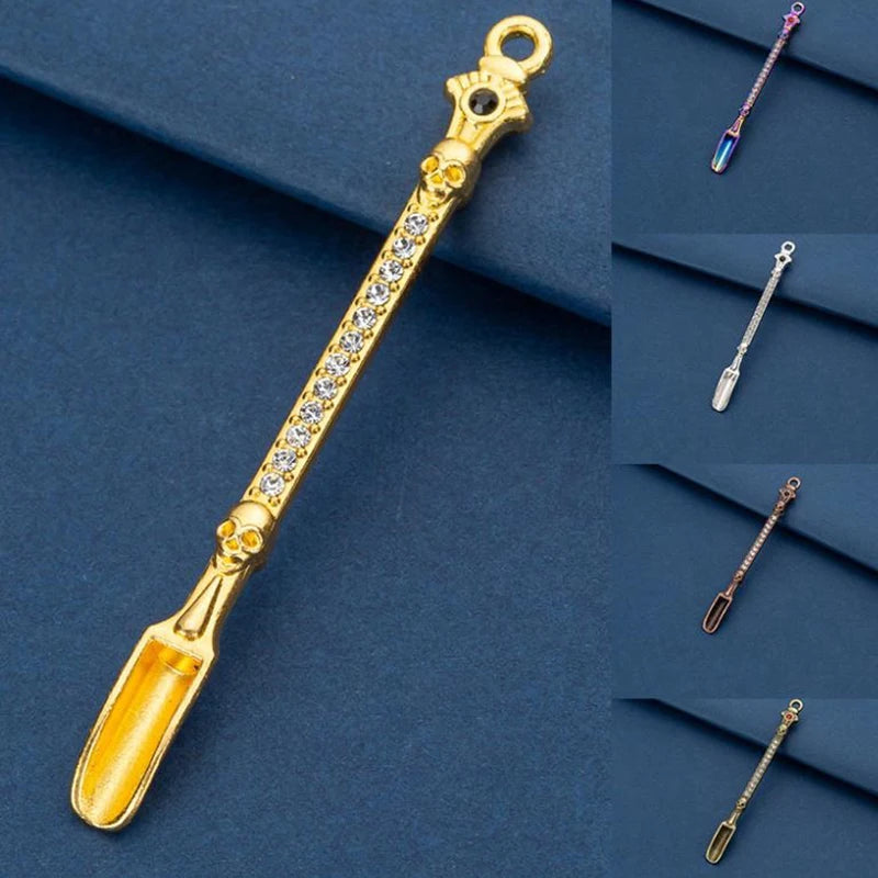 Metal Small Spoon Mini Shovel Powder Medecine Measurement Cigarette Qme