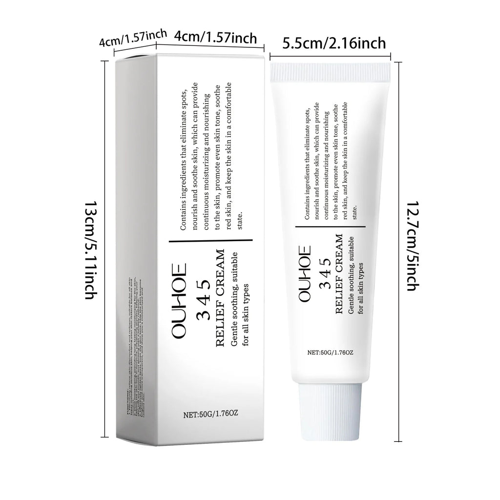 345 Relief Cream Hydrating Nourish The Skin Soothing Care Face Lifting Tightening Brighten Skin Tone Beauty Moisturizing Cream Qme