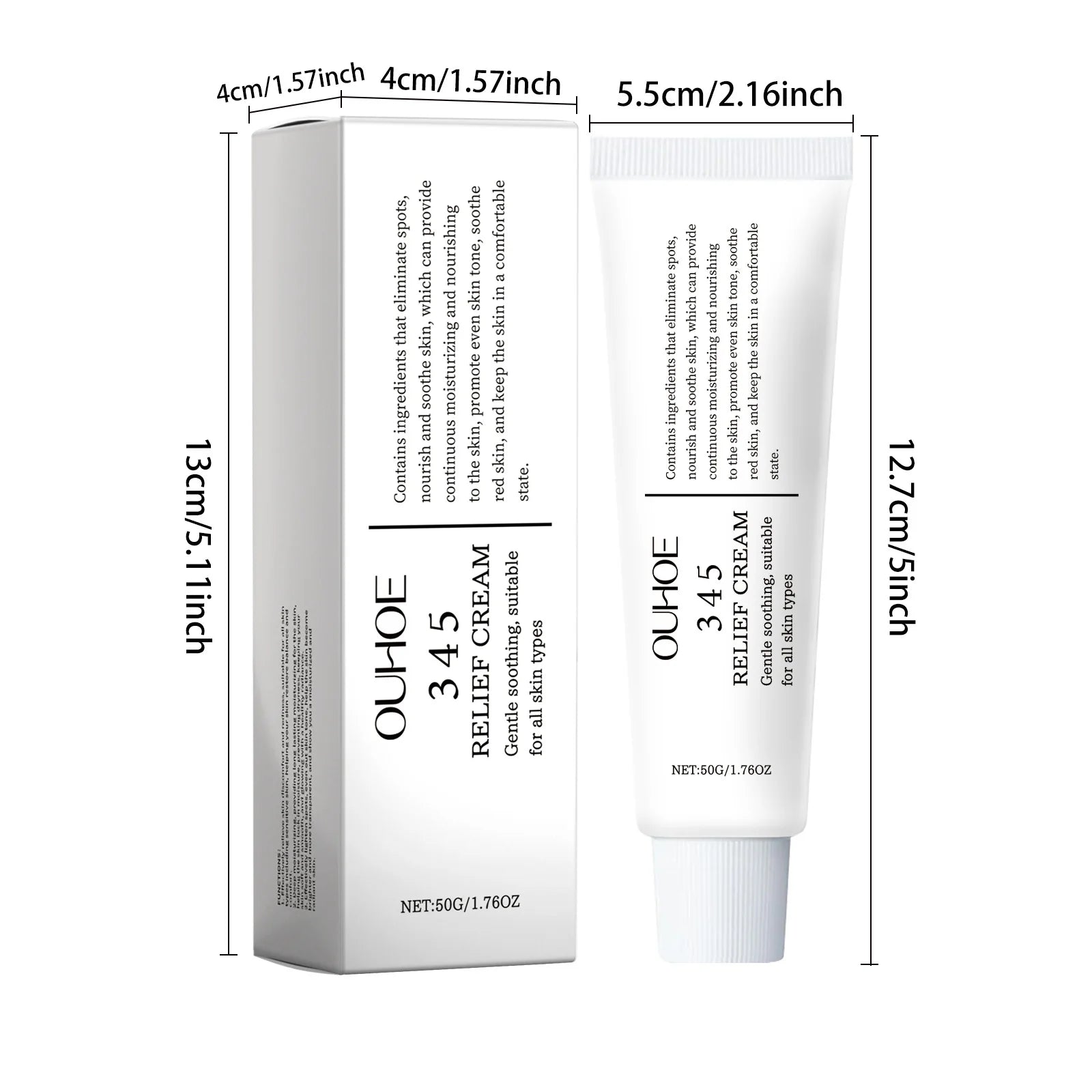 345 Relief Cream Hydrating Nourish The Skin Soothing Care Face Lifting Tightening Brighten Skin Tone Beauty Moisturizing Cream Qme