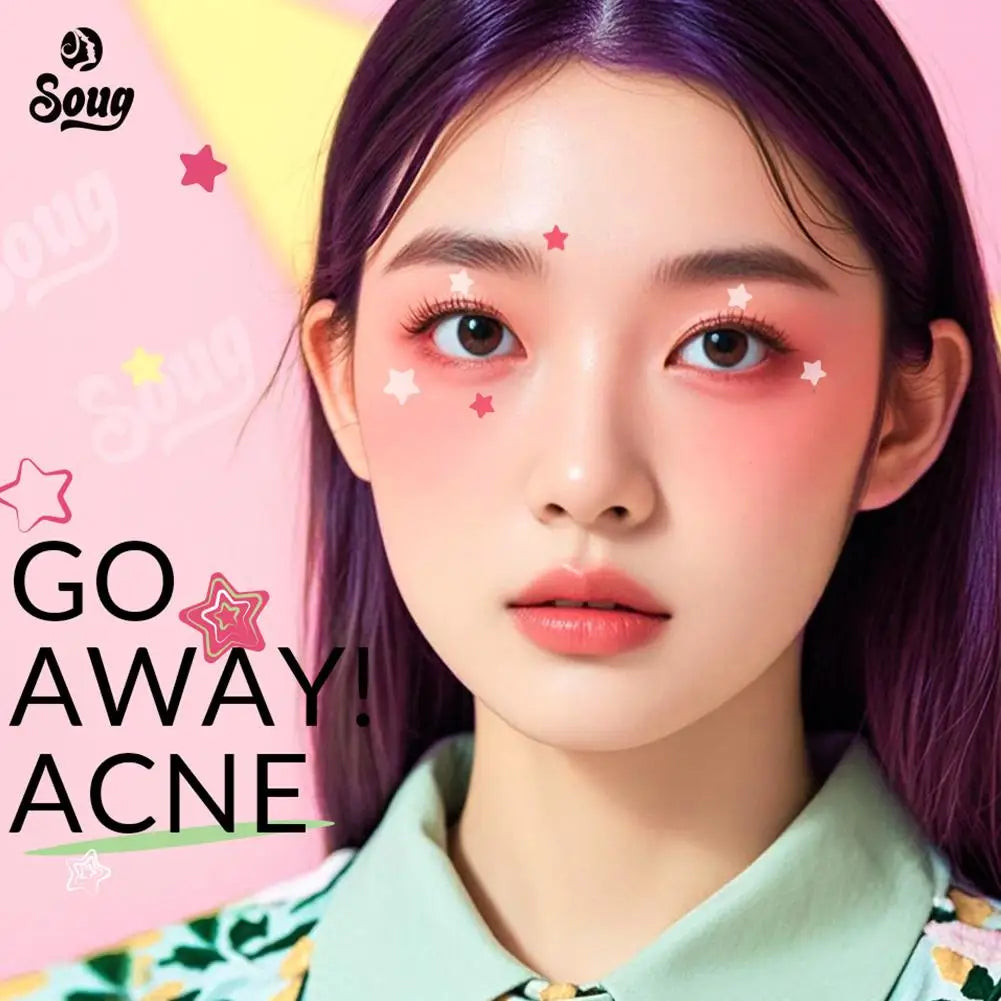 240Pcs Cute Star Acne/Pimple Patch Acne Treatment Stickers Invisible Acne Stars Cover Face Spot Removal Pimple Patch Skin Care Qme