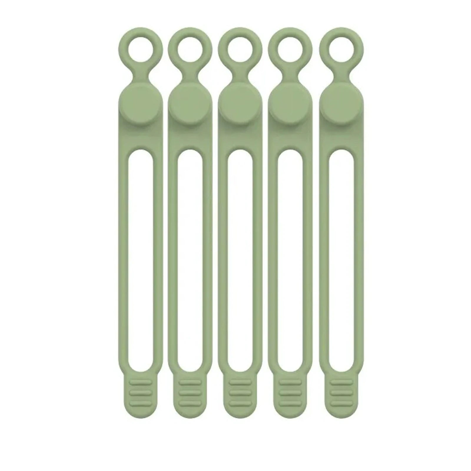 25pcs Silicone Cable Tie, Cable Organizer, Cable Straps, Reusable Cord Tie, Travel Cable Organizer, Cute Elastic Tie, Wire Tie Qme
