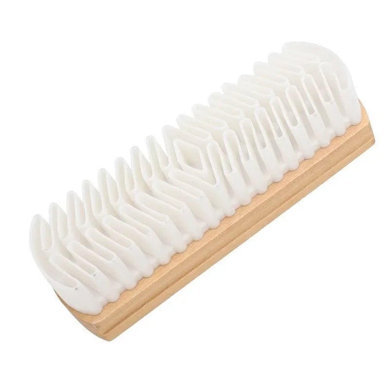 Suede Shoe Clean Wooden Brush Stain Eraser Crepe Pad Nubuck Leather Qme