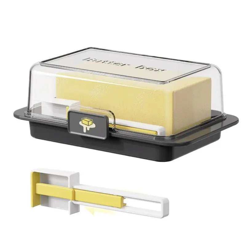 Lid Knife Countertop Butter Keeper Refrigerator Kitchen Cheese Qme