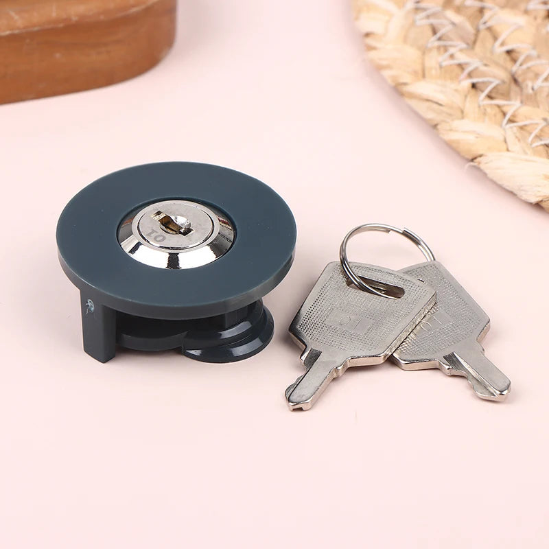 Socket Lock With Key Lockable Power Anti-Theft Lock Child For Protection Zinc Alloy Socket Lock Household Safety Lock Qme 1SET