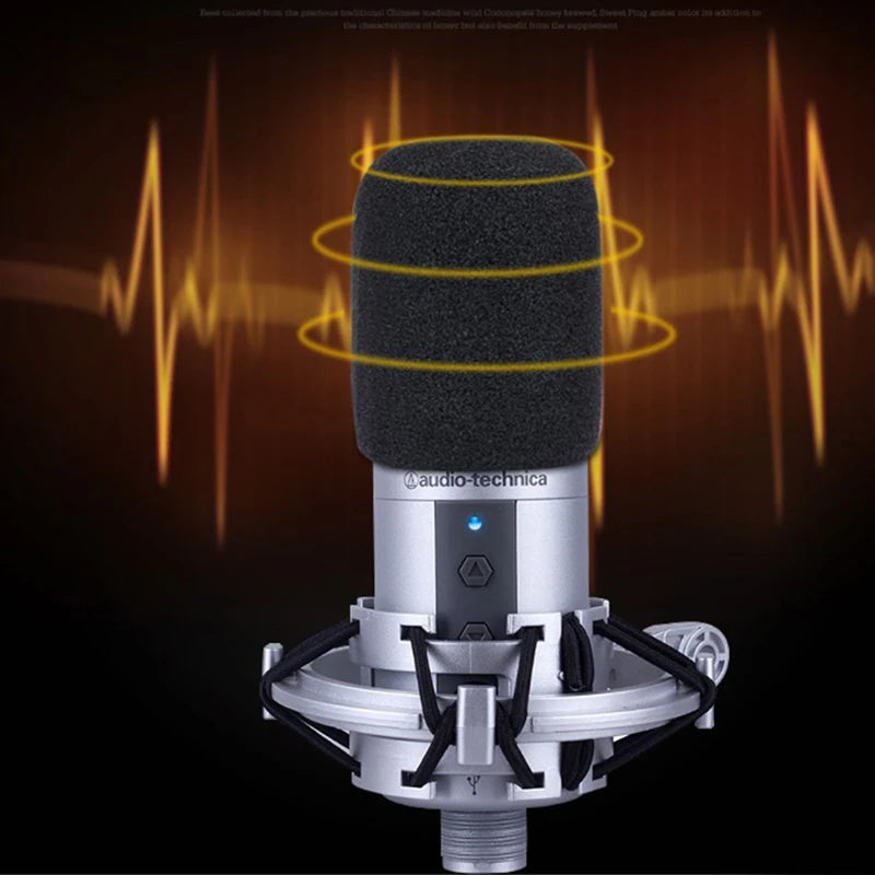 AT2020 Mic Windscreen Cover Windproof Foam Filter Audio Technica Qme