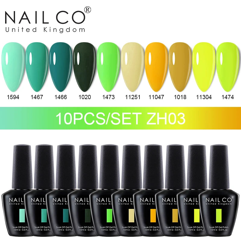 NAILCO Jelly Macarone Gel Polish Nail Art All Manicure Semi-permanent