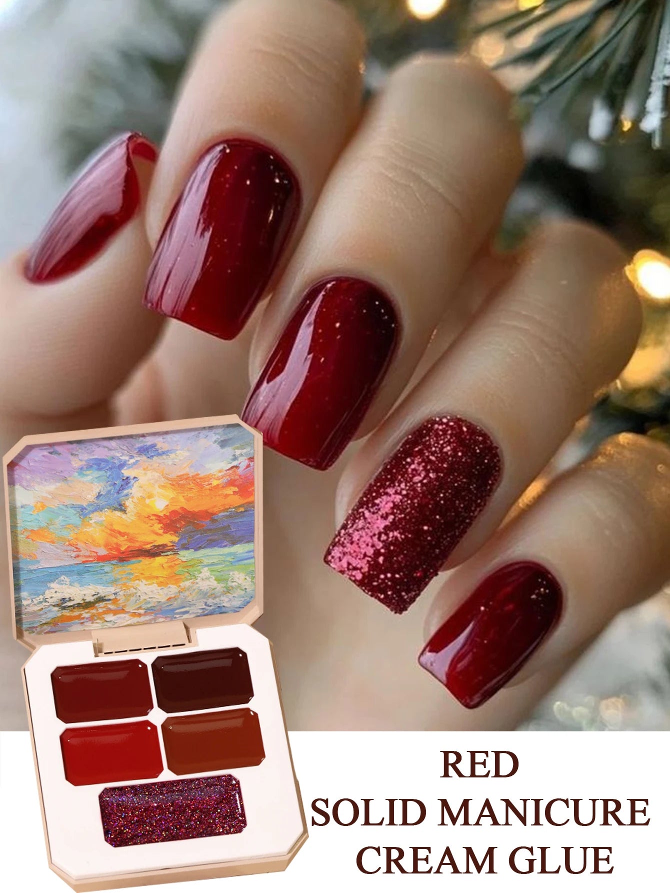 5 9 Colors Solid Nail Polish Palette Peelable UV LED Lacquer Salon Qme 10