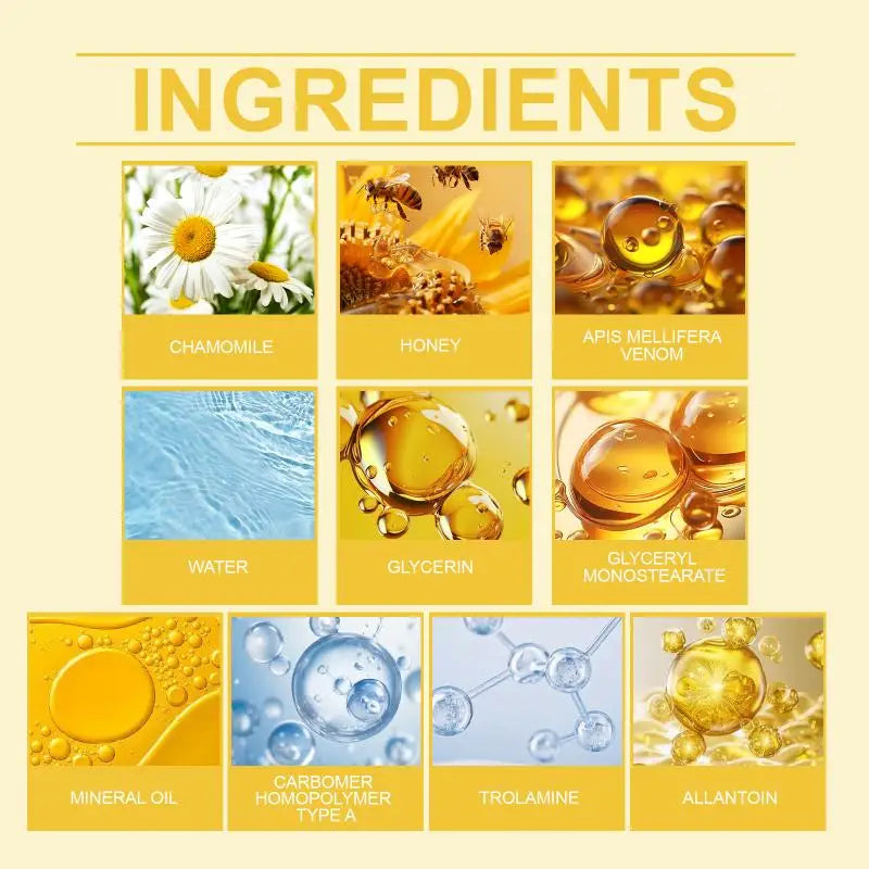 Bee Venom Care Cream Joints Muscles Nourishing Body Hands Foot Massage Qme