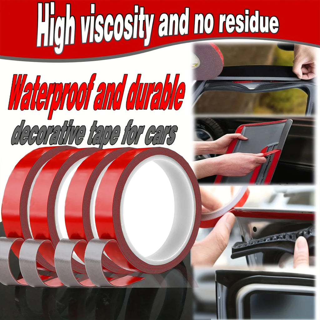 2.5m Long Double Sided Adhesive Viscosity Strong Rain Eyebrows Cars Temperature Resistant Rain Barriers Car Specific Adhesive Ta Qme