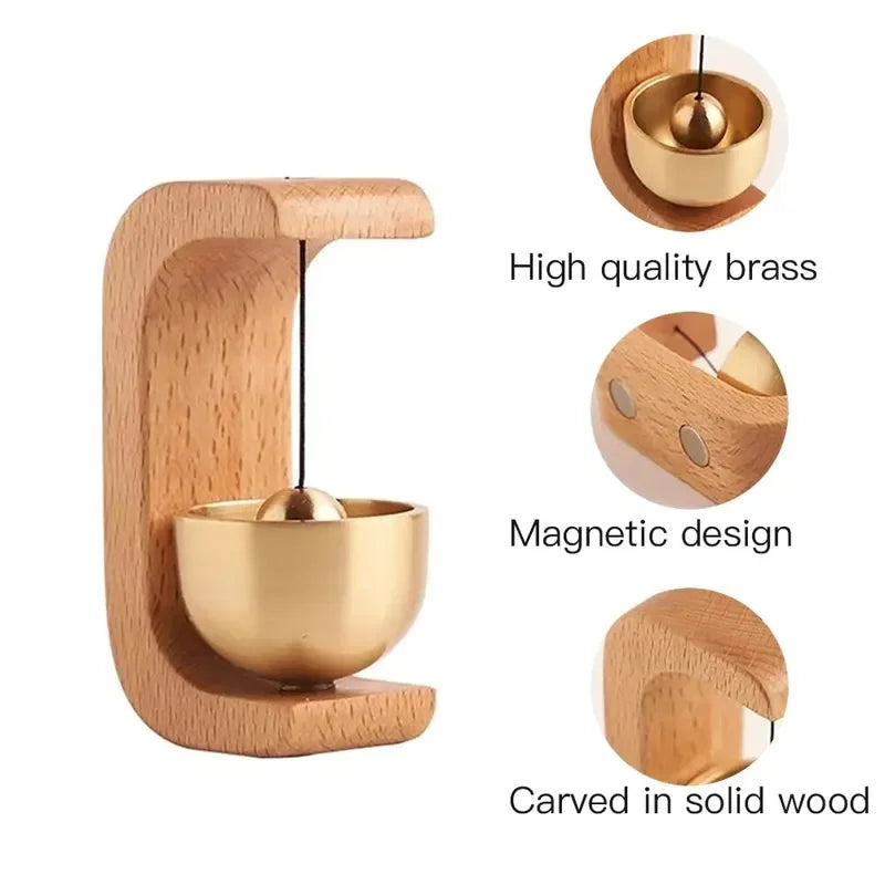 Magnetic Inhalation Home Wind-bell Beech Car Into Door Remind Bell Qme