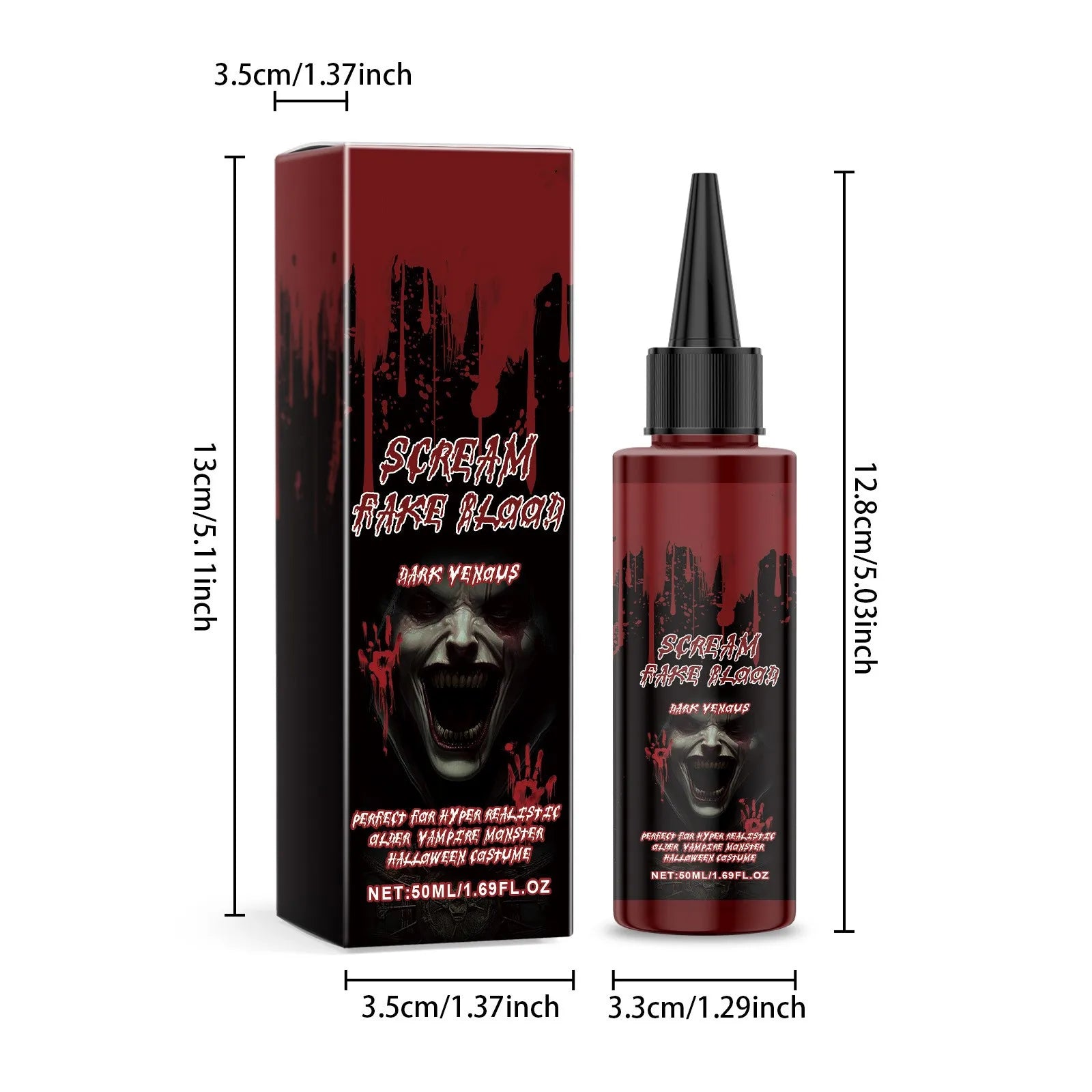 Halloween Fake Blood Washable Bloody For Costume Halloween Vampire Makeup Fake Blood Spray For Cosplay Festive Atmosphere Suppli Qme