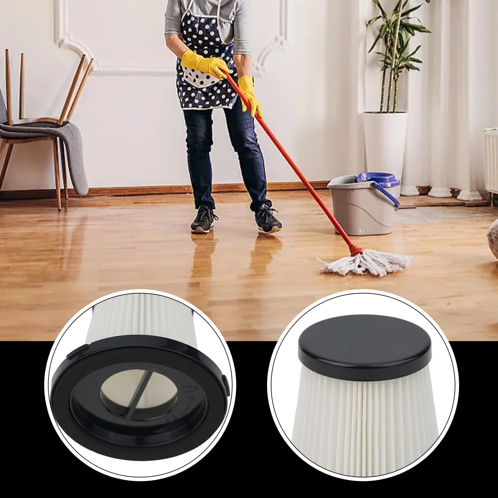 1/2/3 Sets Filter For Morse For G10 Cordless Vacuum Cleaner Washable Reusable Parts Household Tools Replacement Accessories Qme