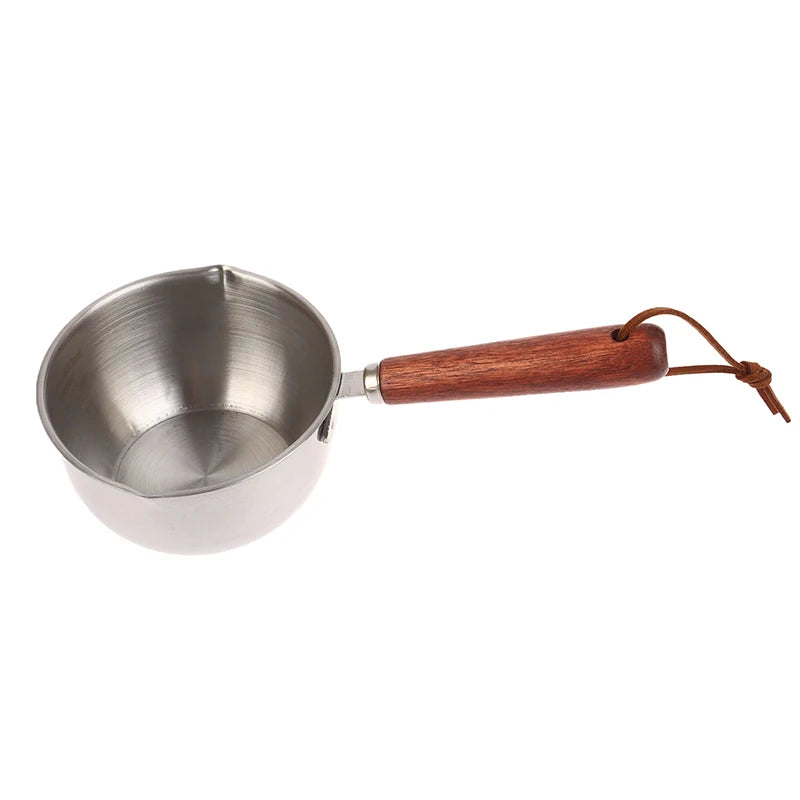 Small Milk Pots Stainless Steel Oil Skillet Household Heater Sauce Qme A