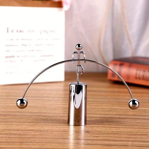 1 Home Single Legged Iron Man Fun Stress Relief Decoration Sculpture Qme