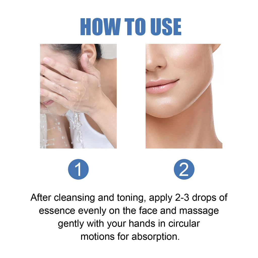 Blue Copper Peptide Serum Anti Wrinkle Shrink Pores Skin Care Rejuvenation Hyaluronic Acid Brightening Spot Moisturizing Serum Qme